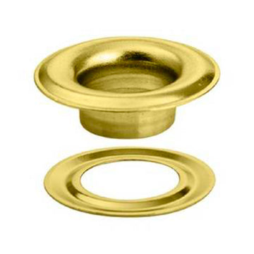 100 Pieces Gold Brass Eyelets Various Sizes for Curtains and Accessories